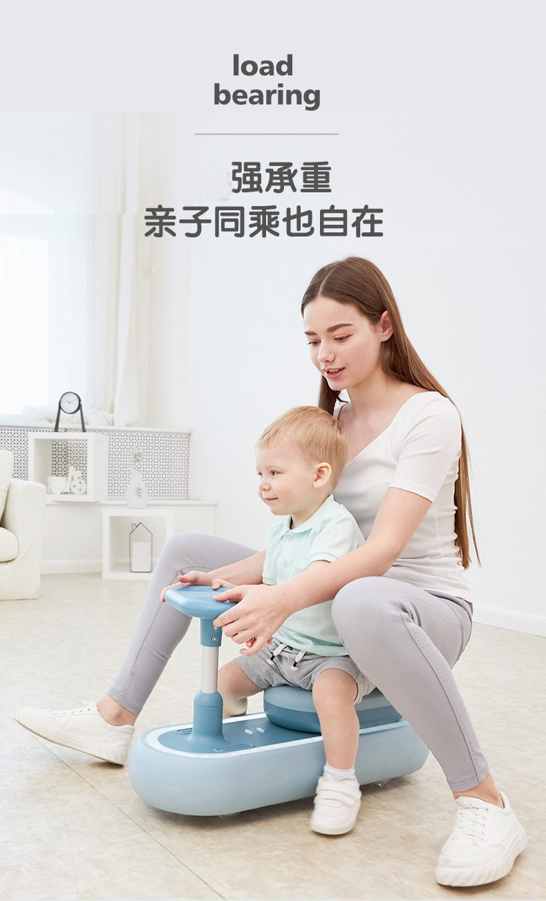 New Style Pull Style Baby Swing Car Music Bobby Car Qitong Fully Surrounded by Scooter Cool Lights One Piece Dropshipping