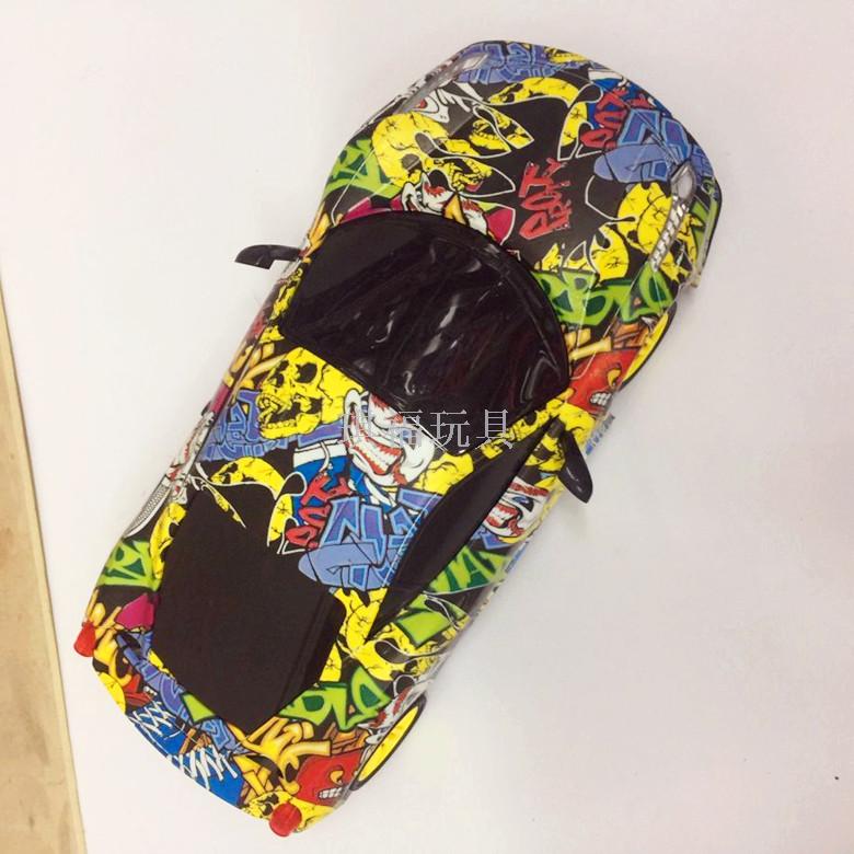 New children charging remote control car cool graffiti remote control car four channels around educational toys gifts