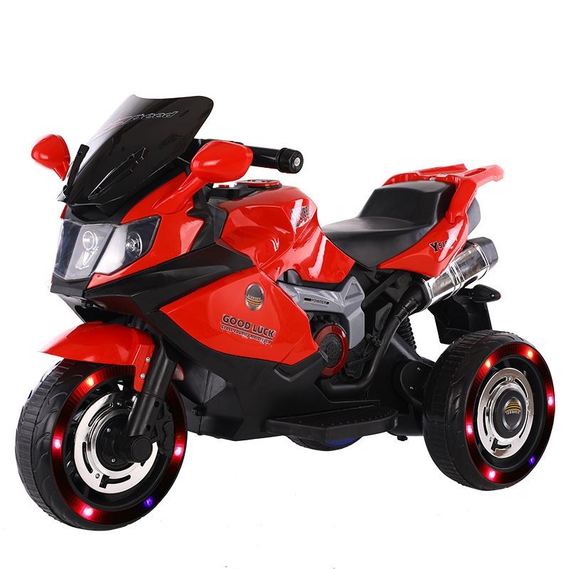New Children's Electric Motor Children's Rechargeable Motorcycle Cool Light Baby Children's Toy Car