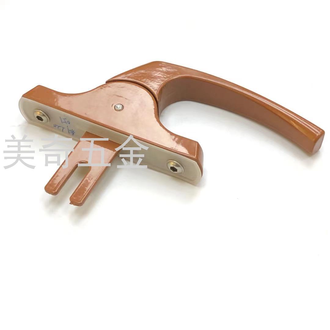 Plastic Steel Window Handle Window Handle Aluminum Alloy Plastic Steel Window Accessories Lock Push Pull up and down Linkage Old-Fashioned Window Handle