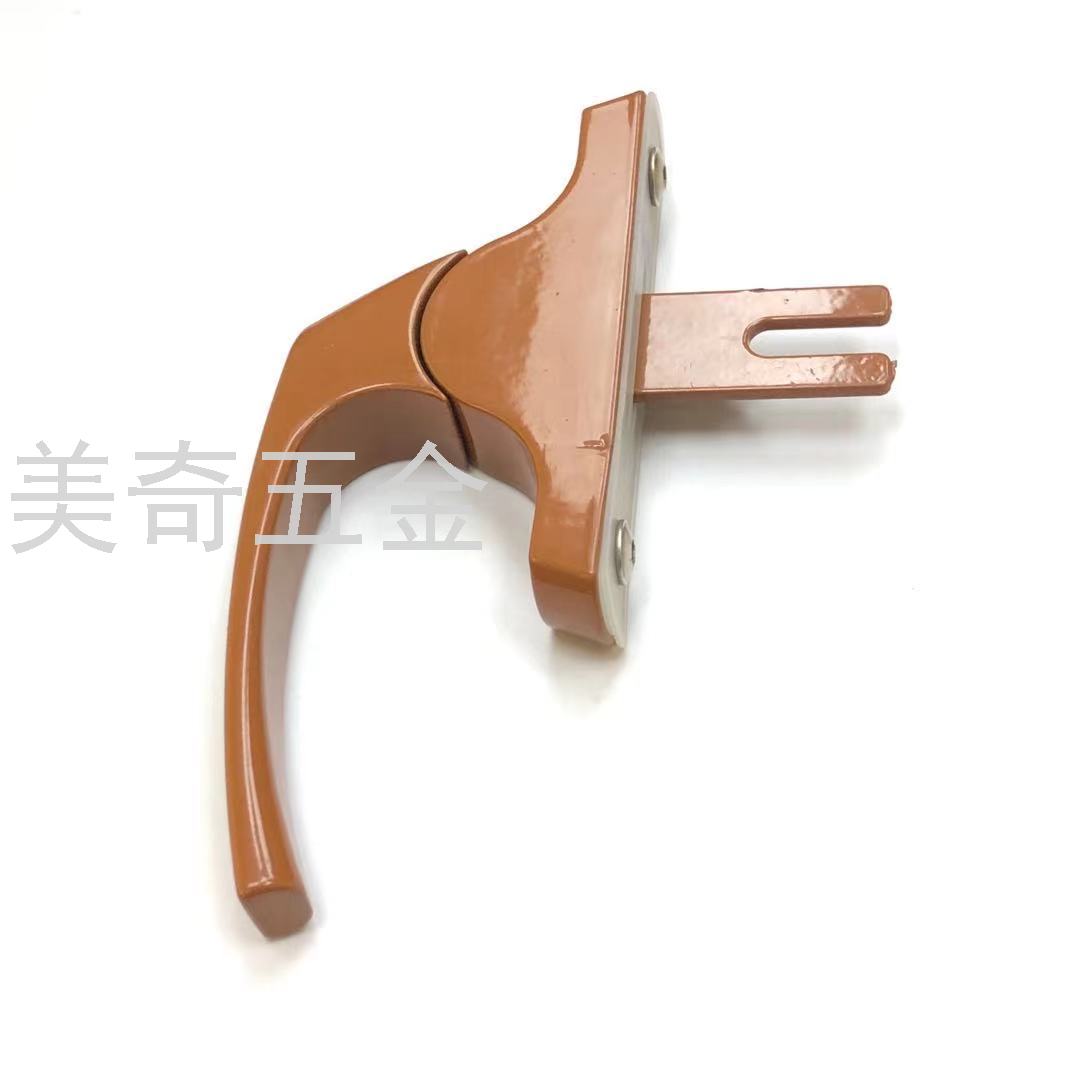 Plastic Steel Window Handle Window Handle Aluminum Alloy Plastic Steel Window Accessories Lock Push Pull up and down Linkage Old-Fashioned Window Handle