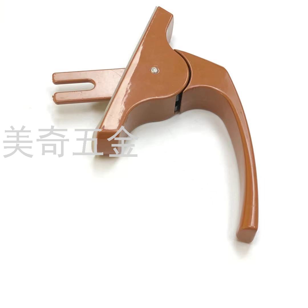 Plastic Steel Window Handle Window Handle Aluminum Alloy Plastic Steel Window Accessories Lock Push Pull up and down Linkage Old-Fashioned Window Handle