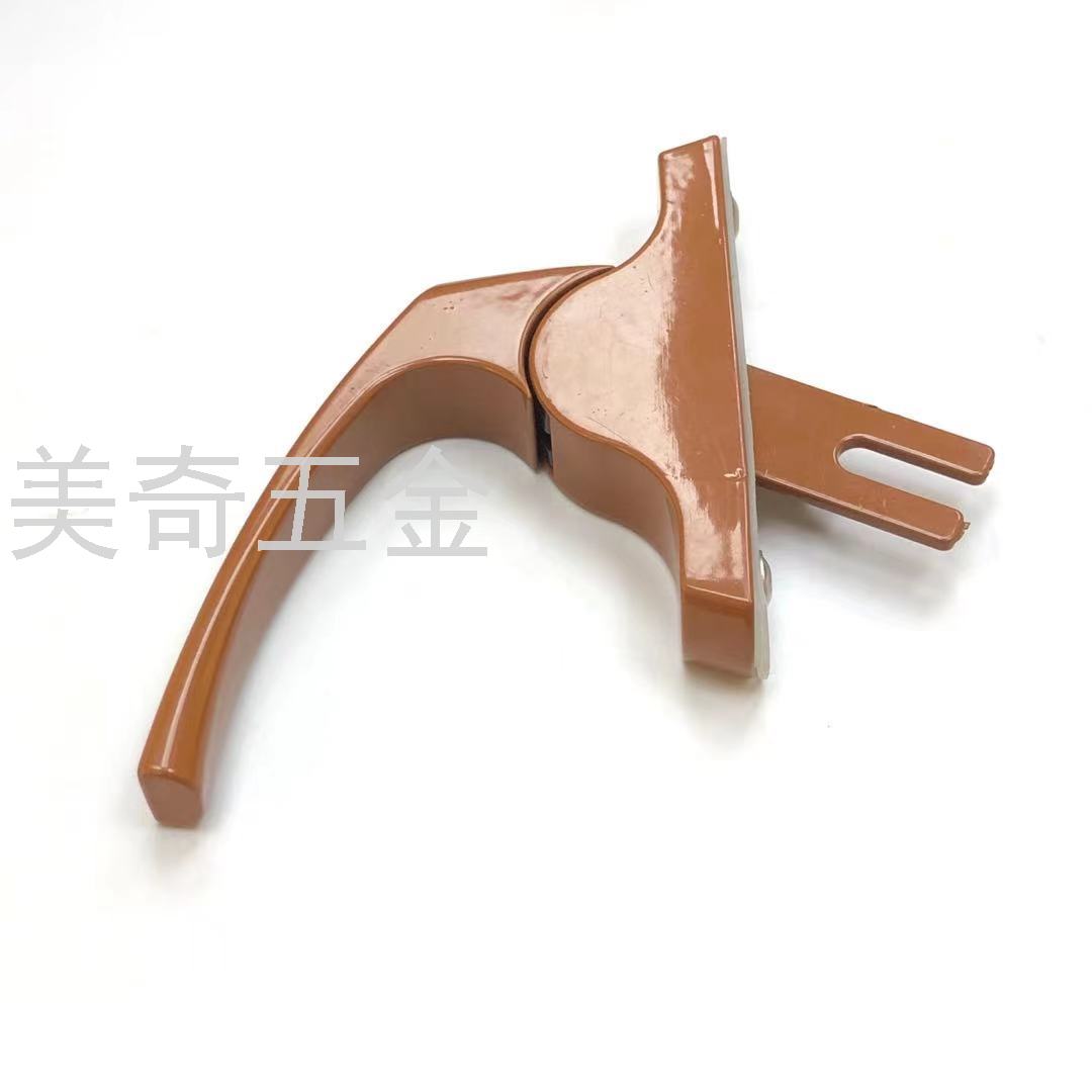 Plastic Steel Window Handle Window Handle Aluminum Alloy Plastic Steel Window Accessories Lock Push Pull up and down Linkage Old-Fashioned Window Handle
