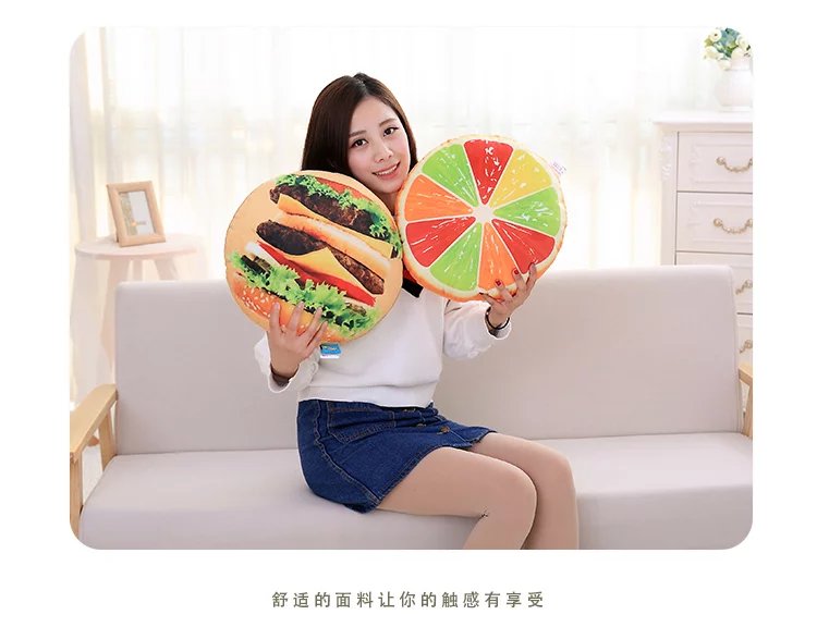 Fruit car pillow quilt dual use sofa cushion by office lunch break folding pillow air conditioning summer cool quilt