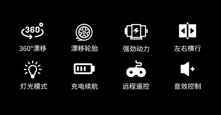 Amazon Cross-Border Four-Wheel Drift Horizontal Remote Control off-Road Vehicle Luminous Cool Dancing Car Charging Boy Toy