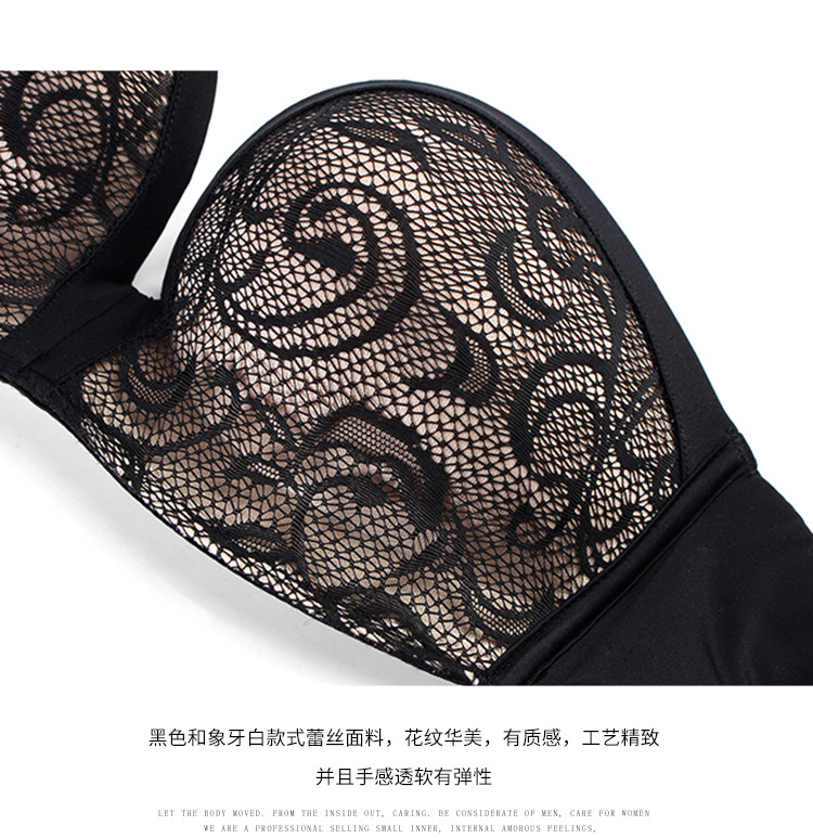 Factory Cross-Border Strapless Underwear Beautiful Back Push-up Pull-up Bra Wedding Dress Wireless Bra Invisible Nude Bra Women