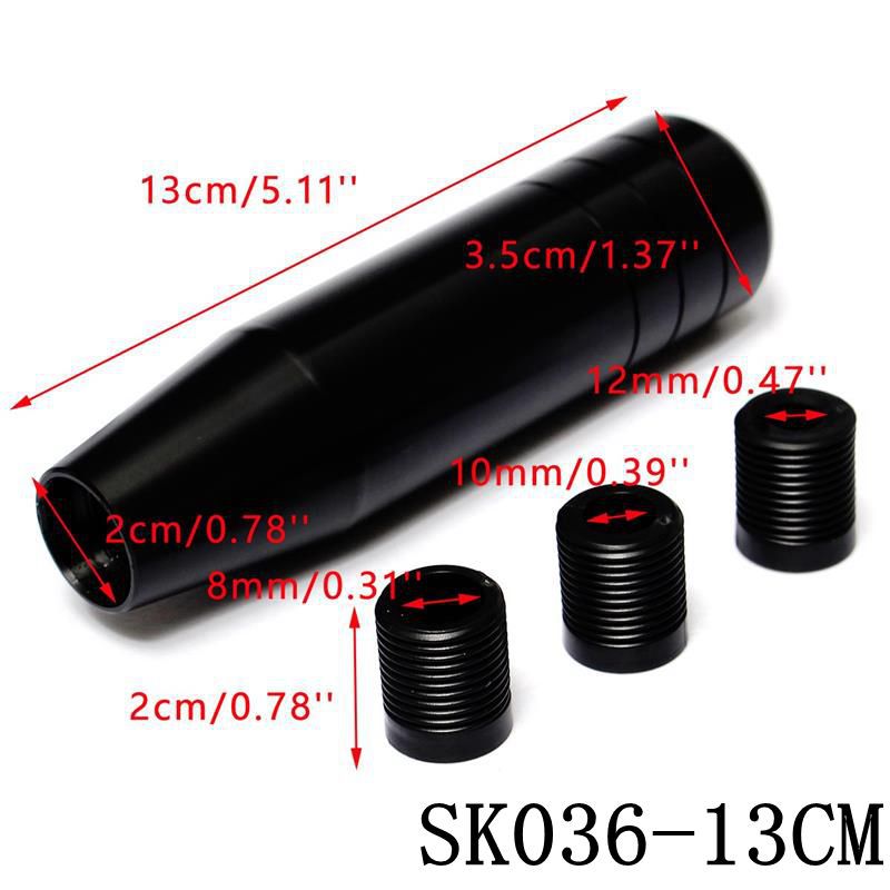 Car Modification Gear Head Universal Metal Gear Handle Head Racing Bobo Head Lengthened Gear Lever Knob Cool with 