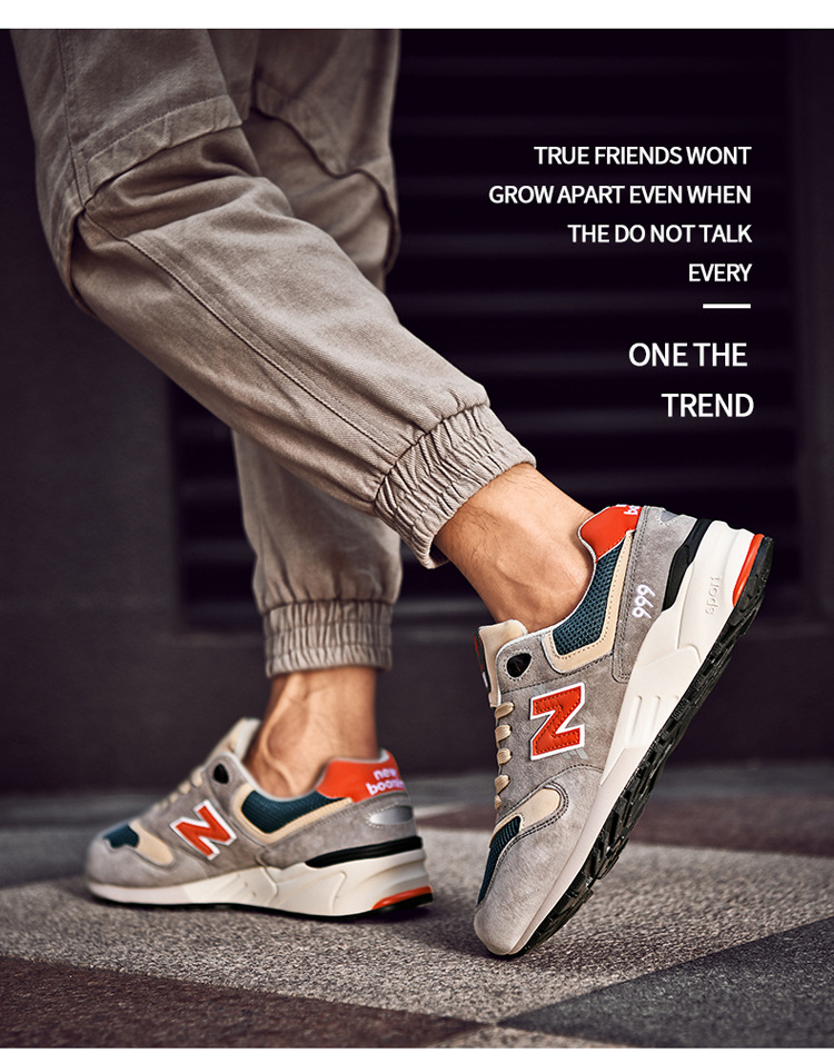 Spring and Autumn New Bailun Cool Running Men's Retro Casual NB Sneakers Retro Running Shoes Women's New Balance Winter