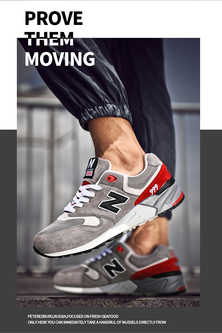 Spring and Autumn New Bailun Cool Running Men's Retro Casual NB Sneakers Retro Running Shoes Women's New Balance Winter