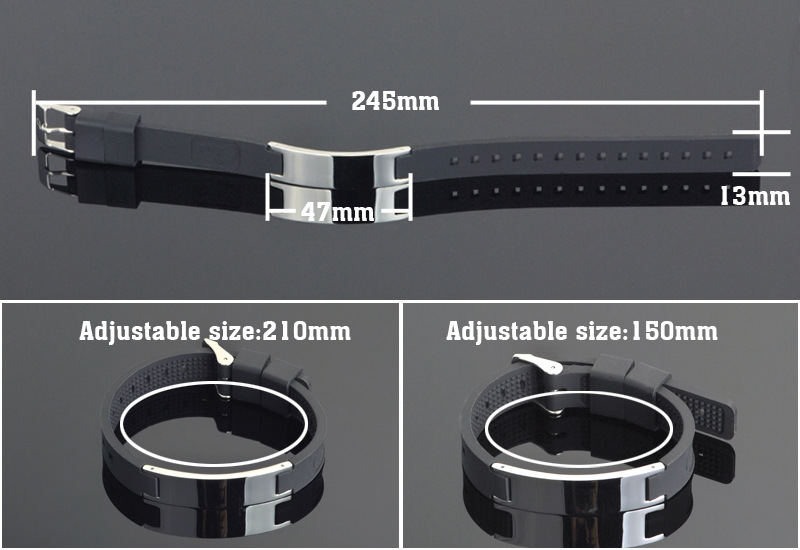 Amazon Silicone Jewelry Wholesale Stainless Steel Diamond Silicone Bracelet European and American Fashion Sports Balance Bracelet Amazon Silicone Jewelry Wholesale Stainless Steel Diamond Silicone Bracelet European and American Fashion Sports Balance Bracelet