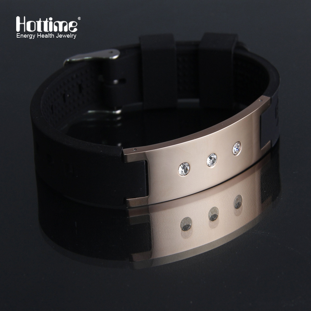Amazon Silicone Jewelry Wholesale Stainless Steel Diamond Silicone Bracelet European and American Fashion Sports Balance Bracelet Amazon Silicone Jewelry Wholesale Stainless Steel Diamond Silicone Bracelet European and American Fashion Sports Balance Bracelet