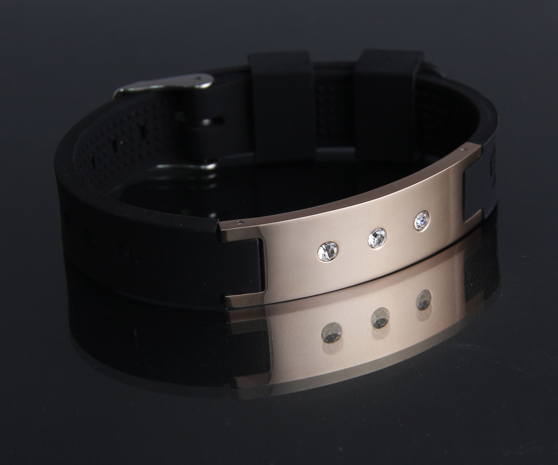 Amazon Silicone Jewelry Wholesale Stainless Steel Diamond Silicone Bracelet European and American Fashion Sports Balance Bracelet Amazon Silicone Jewelry Wholesale Stainless Steel Diamond Silicone Bracelet European and American Fashion Sports Balance Bracelet