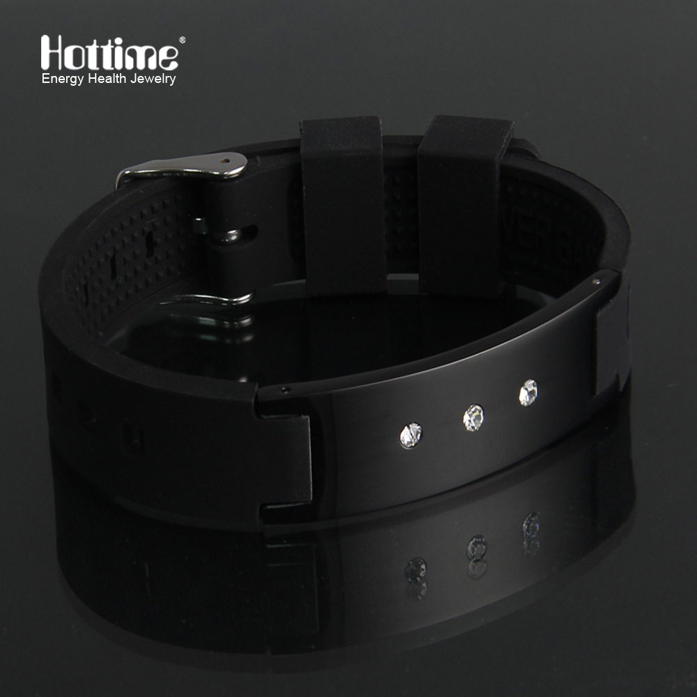 Amazon Silicone Jewelry Wholesale Stainless Steel Diamond Silicone Bracelet European and American Fashion Sports Balance Bracelet Amazon Silicone Jewelry Wholesale Stainless Steel Diamond Silicone Bracelet European and American Fashion Sports Balance Bracelet