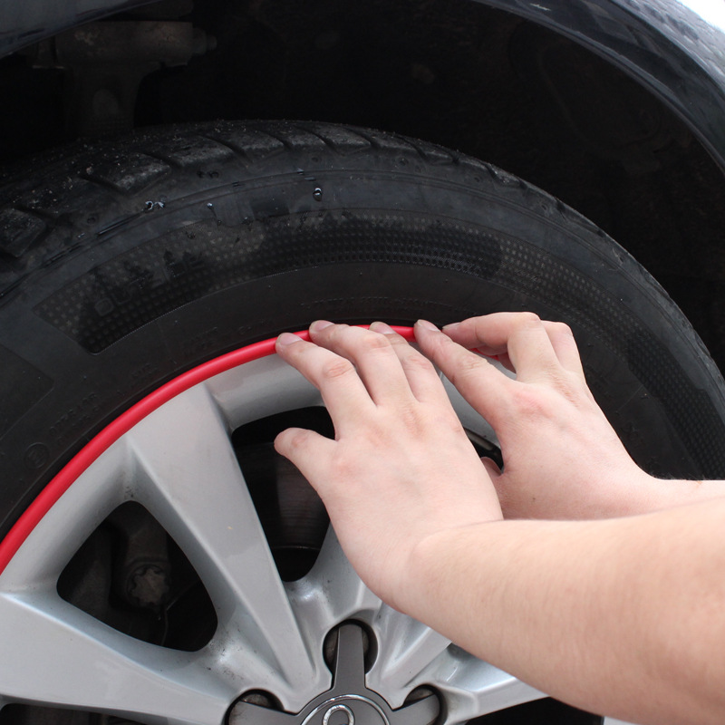 Cool Car Wheel Protection Ring Tire Protection Ring Wheel Decorative Ring Bumper Strip Car Modified Decorative Strip