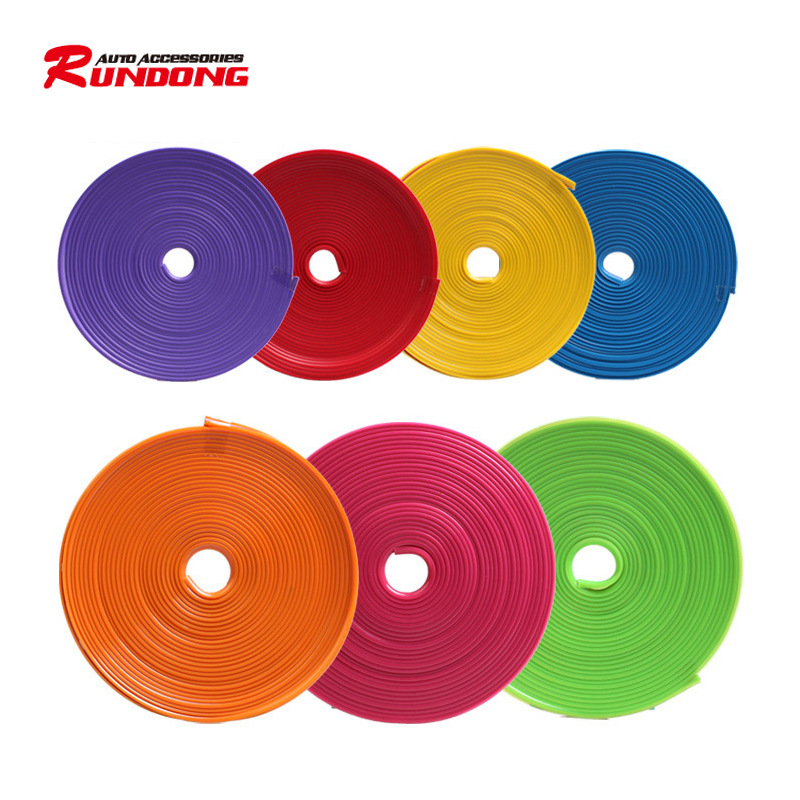 Cool Car Wheel Protection Ring Tire Protection Ring Wheel Decorative Ring Bumper Strip Car Modified Decorative Strip