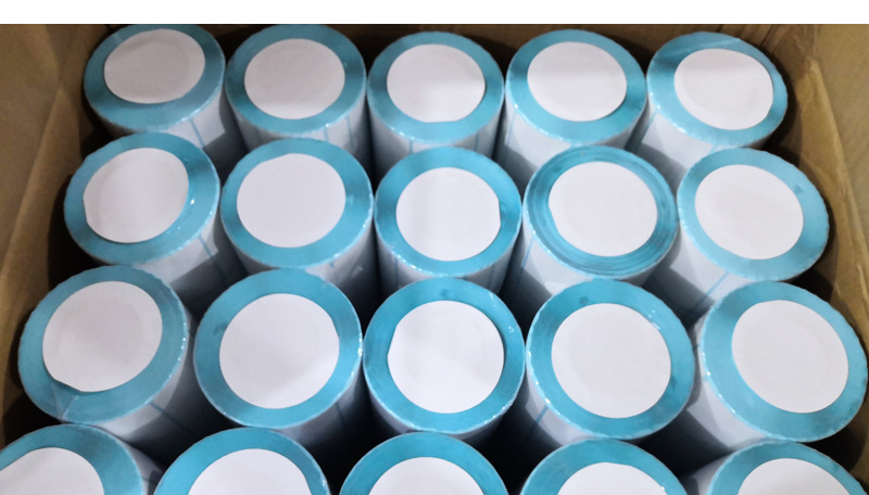 Three-Proof Thermal Paper Supermarket Electronic Paper 60*40*800 Printing Paper for Bar Code Storage Label Sticker Self-Adhesive Customization