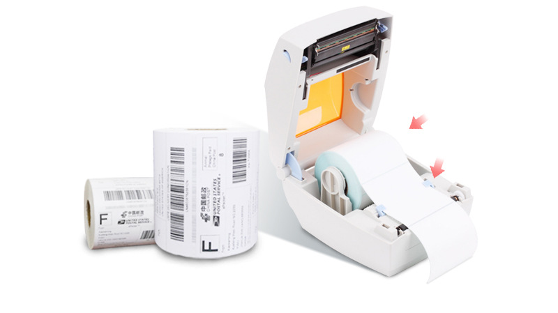 Three-Proof Thermal Paper Supermarket Electronic Paper 60*40*800 Printing Paper for Bar Code Storage Label Sticker Self-Adhesive Customization