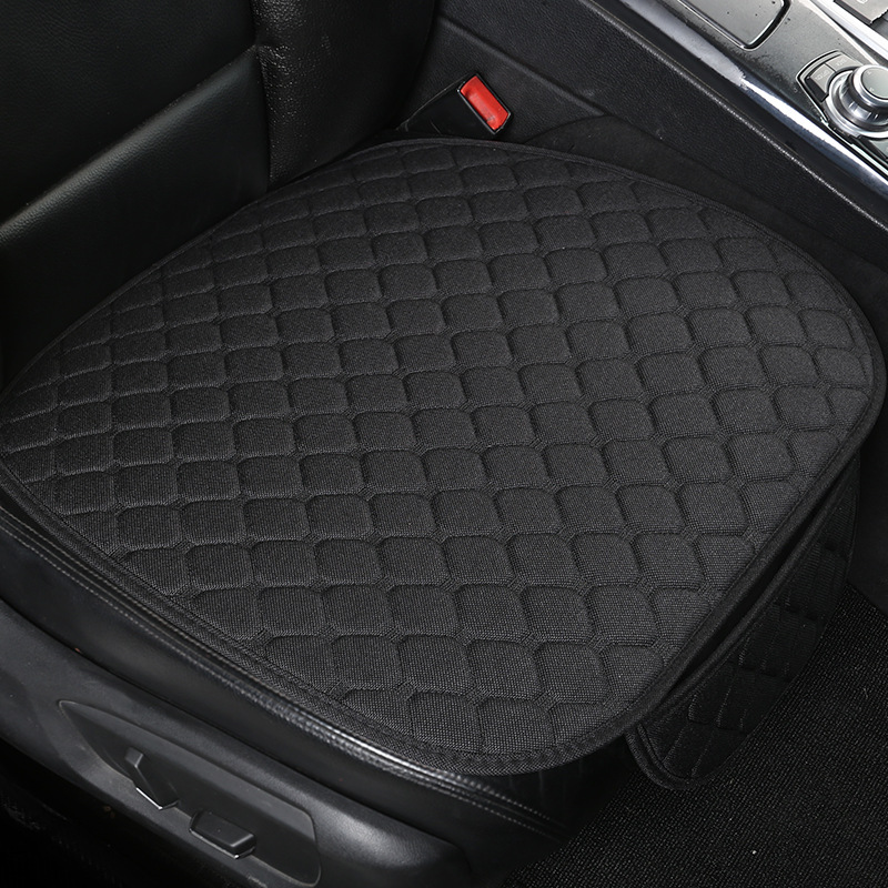 Summer Linen Car Cushion Single Piece Four Seasons Universal Rear Seat Cushion Breathable Cool Cushion