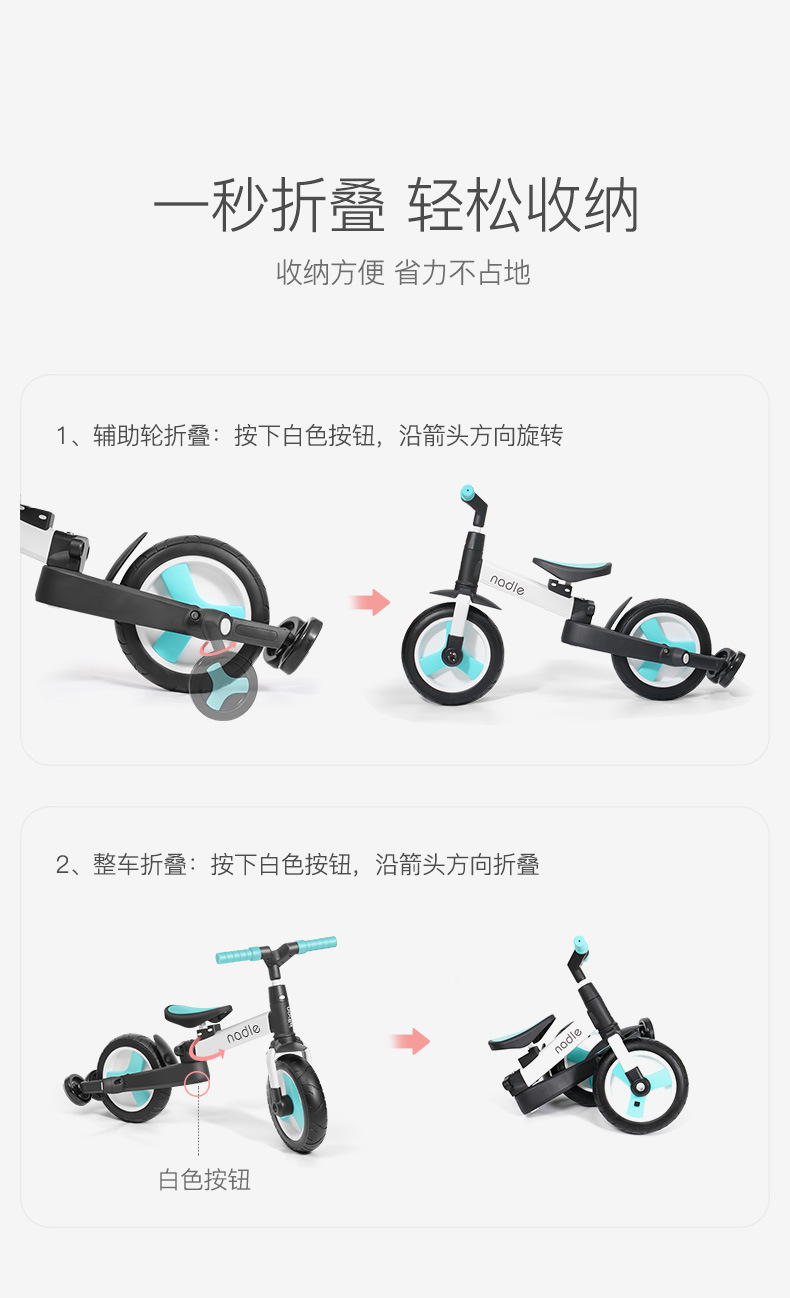 Natto Baby Carriage Balance Car Bicycle Five-in-One Baby Age Scooter Scooter Baby Tricycle Natto Baby Carriage Balance Car Bicycle Five-in-One Baby Age Scooter Scooter Baby Tricycle