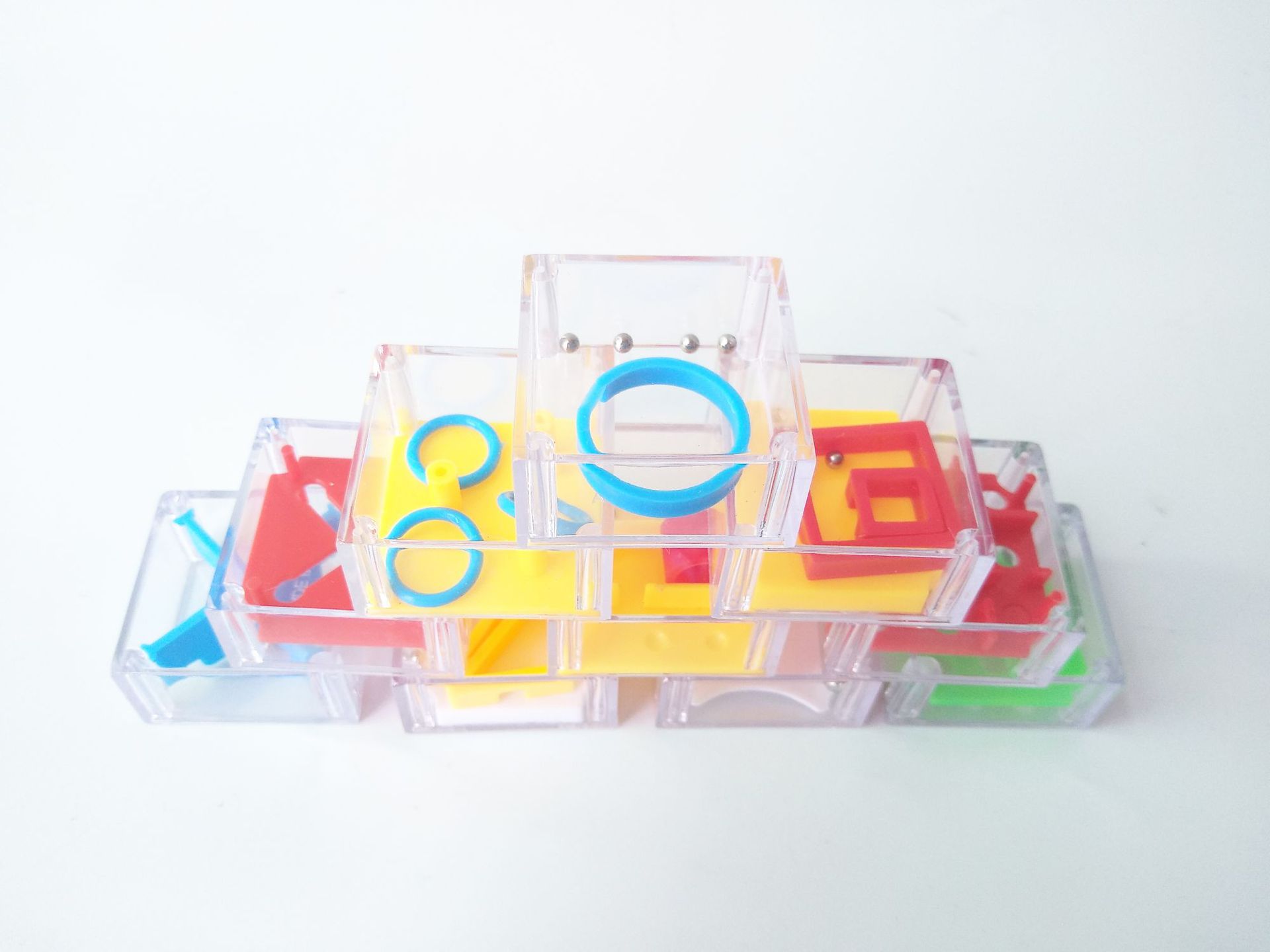 Plastic toy square transparent multi-shape maze ball concentration balance strength training gift small toy Plastic toy square transparent multi-shape maze ball concentration balance strength training gift small toy