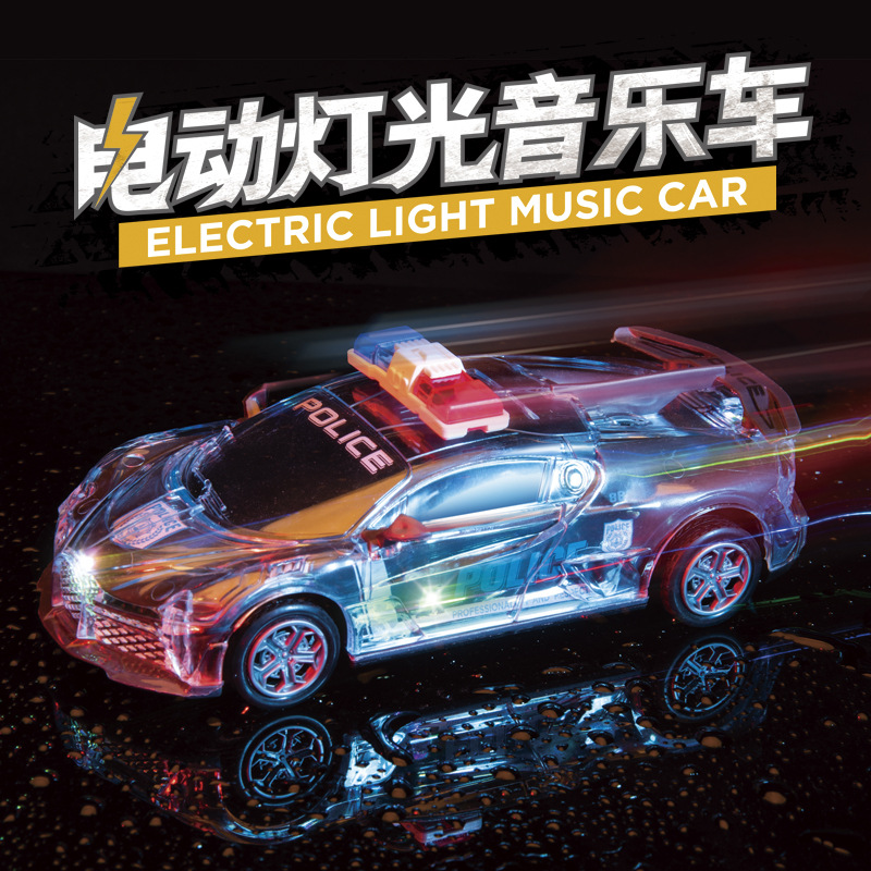 Children&#039;s Toy Cool Universal Car Light Music Sports Car Simulation Police Car Model Hot Selling Toy Wholesale