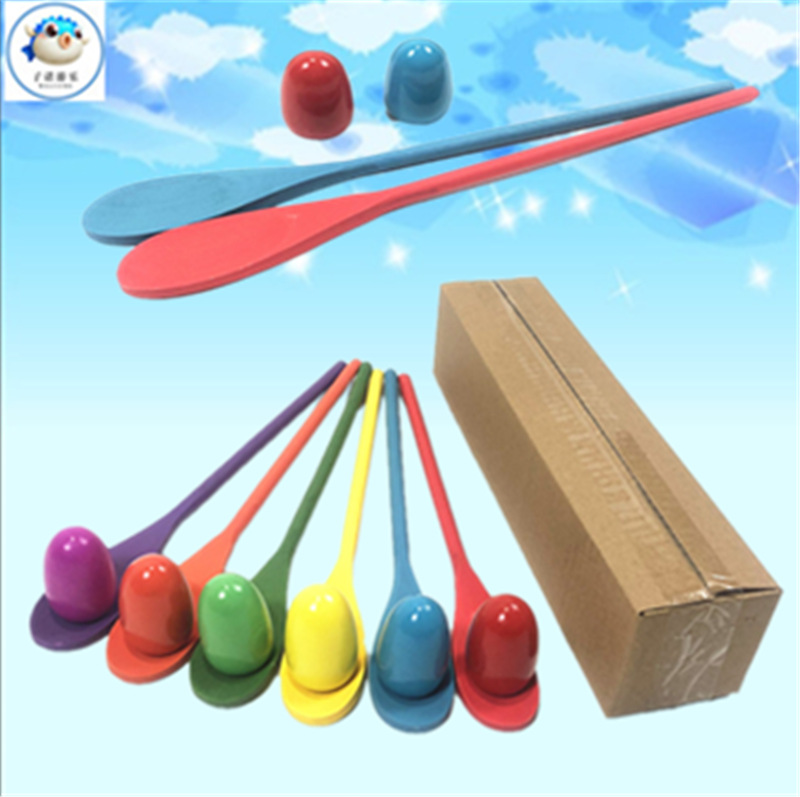 Sensory Training Toy Wooden Spoon Egg Kindergarten Children's Balance Wood Rod Early Education Interactive Game Wooden Spoon Balance Ball Sensory Training Toy Wooden Spoon Egg Kindergarten Children's Balance Wood Rod Early Education Interactive Game Wooden Spoon Balance Ball