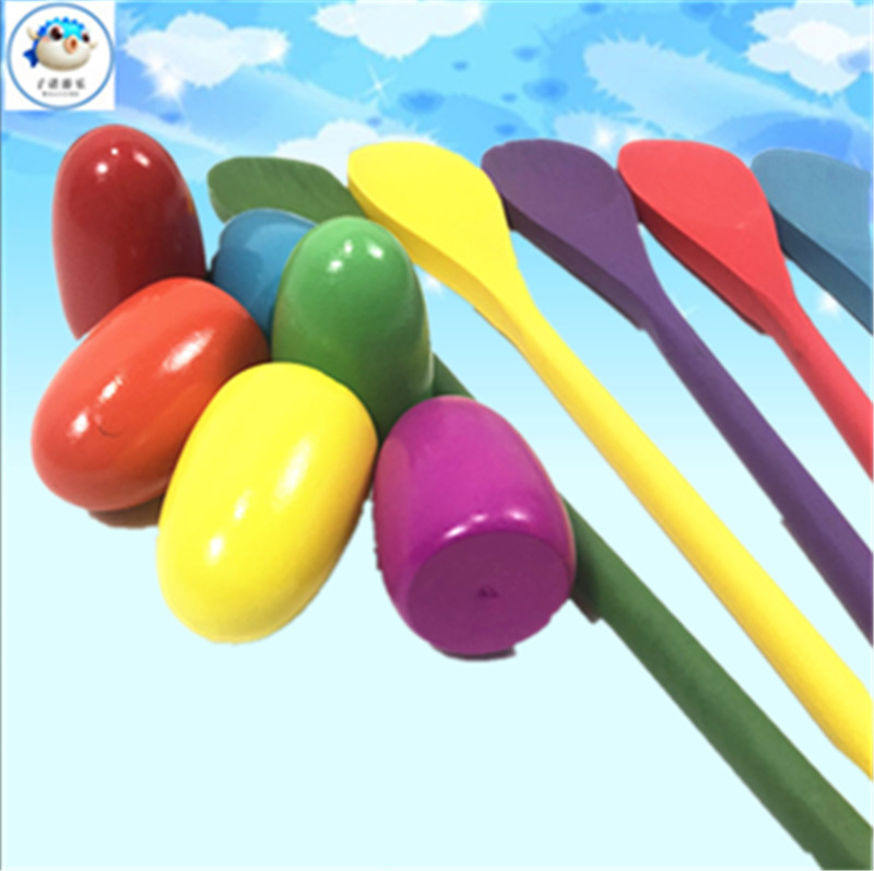 Sensory Training Toy Wooden Spoon Egg Kindergarten Children's Balance Wood Rod Early Education Interactive Game Wooden Spoon Balance Ball Sensory Training Toy Wooden Spoon Egg Kindergarten Children's Balance Wood Rod Early Education Interactive Game Wooden Spoon Balance Ball