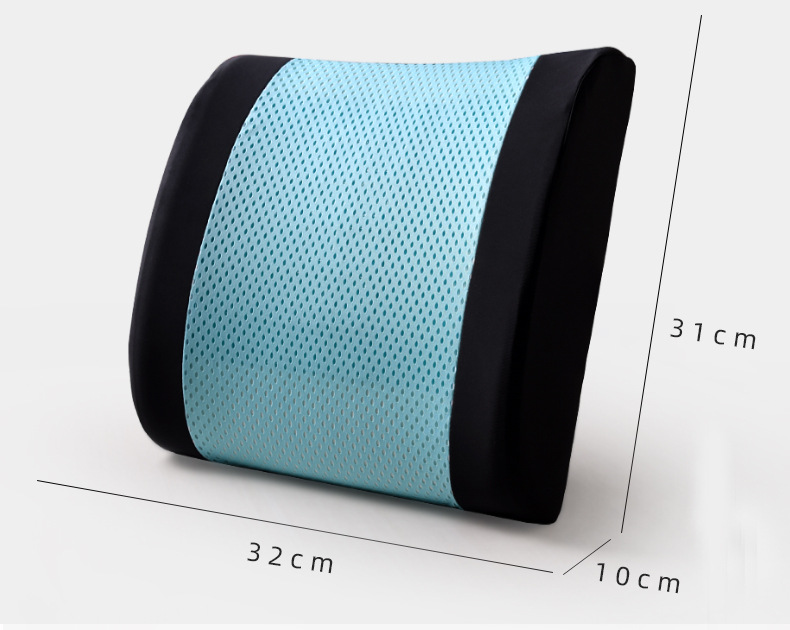 Summer cool memory cotton back cushion for waist pillow Office cushion for removing and washing car gel back pillow Summer cool memory cotton back cushion for waist pillow Office cushion for removing and washing car gel back pillow