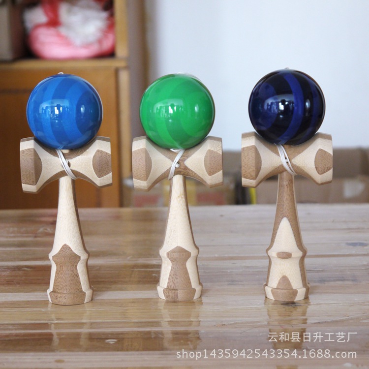 Bamboo Kendama Transparent Primer Professional Skill Ball Balance Toy Sword Jade Educational Fitness Sport Kendall Bamboo Kendama Transparent Primer Professional Skill Ball Balance Toy Sword Jade Educational Fitness Sport Kendall