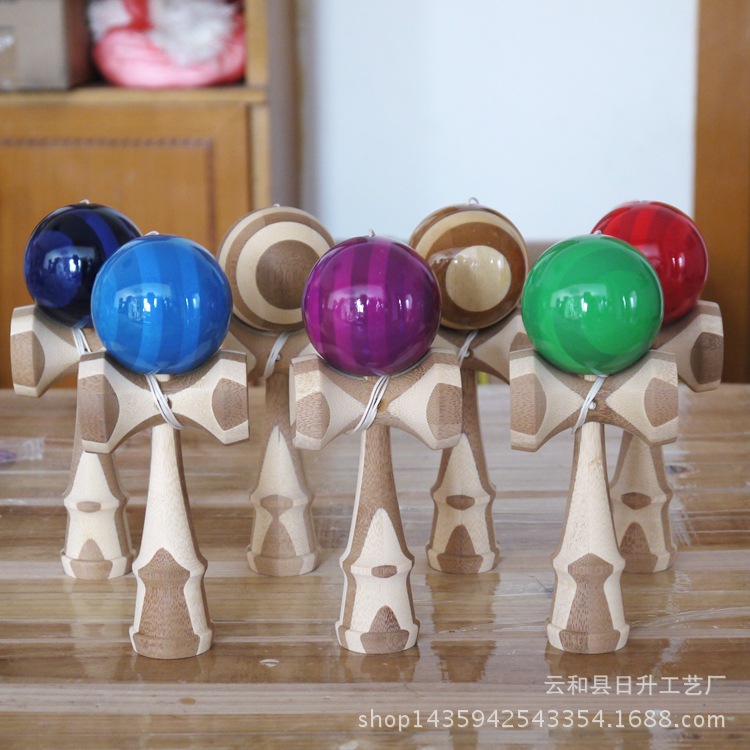 Bamboo Kendama Transparent Primer Professional Skill Ball Balance Toy Sword Jade Educational Fitness Sport Kendall Bamboo Kendama Transparent Primer Professional Skill Ball Balance Toy Sword Jade Educational Fitness Sport Kendall