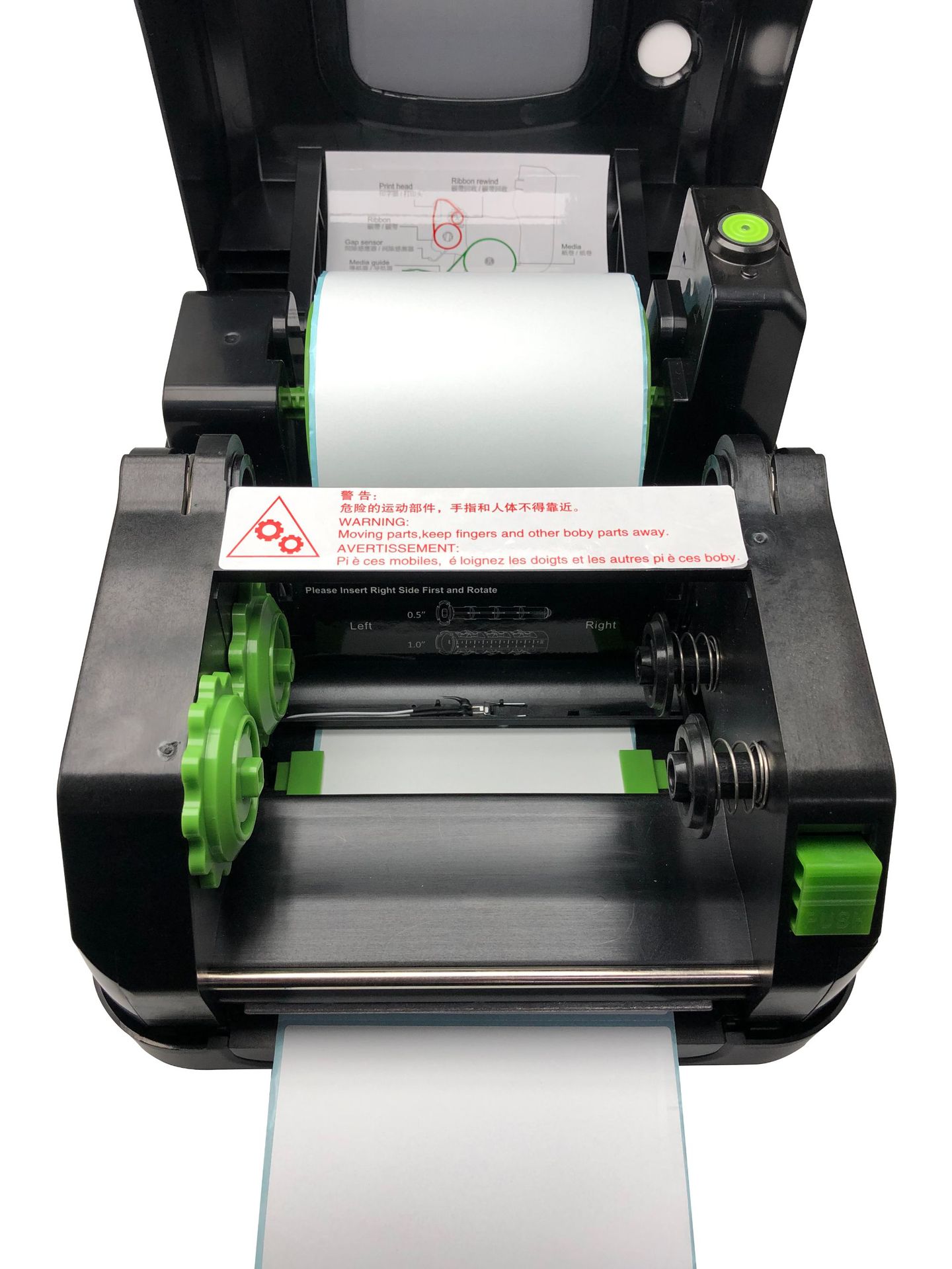 TSC-4T520 Self-Adhesive Label Printer Pet Heat Transfer Machine Barcode Express Washed Mark Clothing Printer