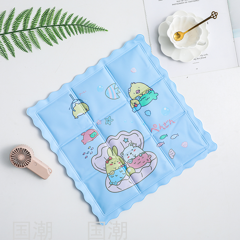 Cartoon Ice Pad Summer Cooling Cushion Car Cool Pad No Water Injection Student Dormitory Nap Breathable Chair Cushion