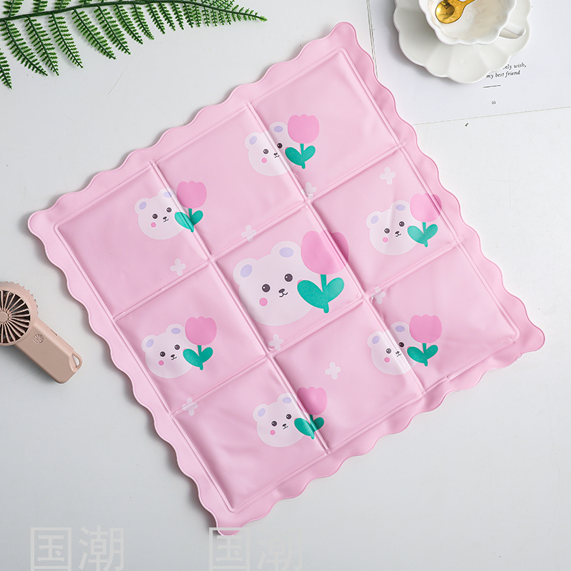 Cartoon Ice Pad Summer Cooling Cushion Car Cool Pad No Water Injection Student Dormitory Nap Breathable Chair Cushion