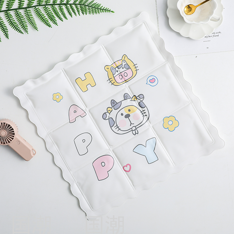 Cartoon Ice Pad Summer Cooling Cushion Car Cool Pad No Water Injection Student Dormitory Nap Breathable Chair Cushion