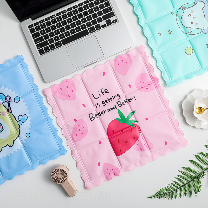 Cartoon Ice Pad Summer Cooling Cushion Car Cool Pad No Water Injection Student Dormitory Nap Breathable Chair Cushion