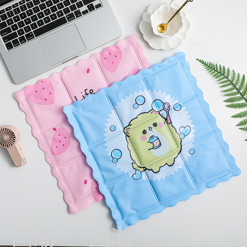 Cartoon Ice Pad Summer Cooling Cushion Car Cool Pad No Water Injection Student Dormitory Nap Breathable Chair Cushion