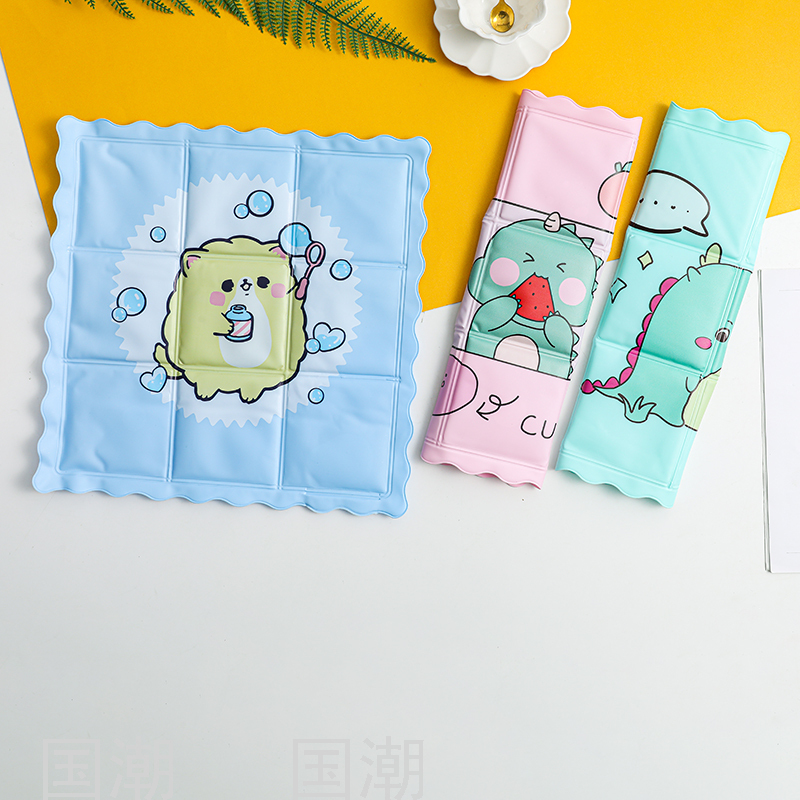 Cartoon Ice Pad Summer Cooling Cushion Car Cool Pad No Water Injection Student Dormitory Nap Breathable Chair Cushion