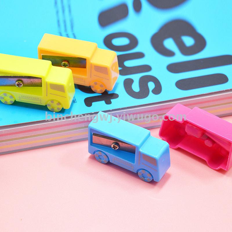  Car pencil sharpener mini cartoon student pencil sharpener stationery wholesale