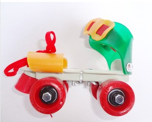 Double row double brake inline skates roller skates for children
