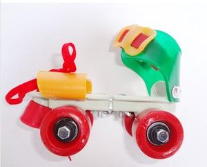 Double row double brake inline skates roller skates for children