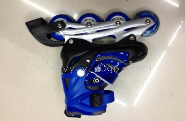 Skate summer air skates brace child children straight row wheel with adjustable flash code