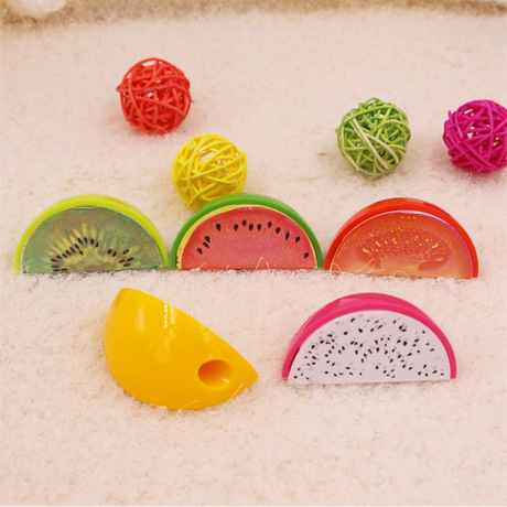 Dongyang new dy-349 creative fruit watermelon pencil sharpener plastic single-hole pencil sharpener sharpener