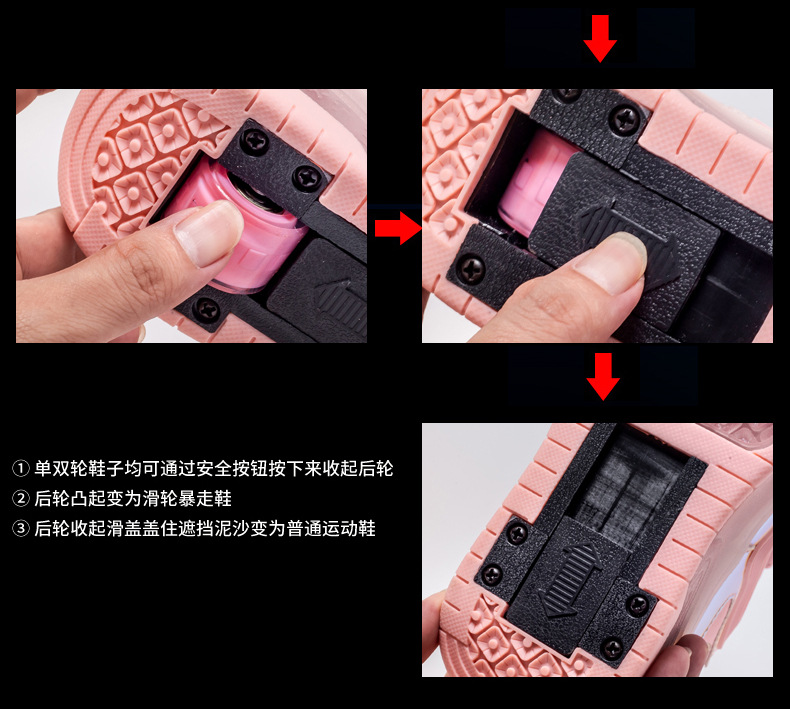 Amazon AliExpress Supply Luminous Children's Two-Wheel Heelys Charging Skate Shoes Boys and Girls Skates Manufacturer Amazon AliExpress Supply Luminous Children's Two-Wheel Heelys Charging Skate Shoes Boys and Girls Skates Manufacturer
