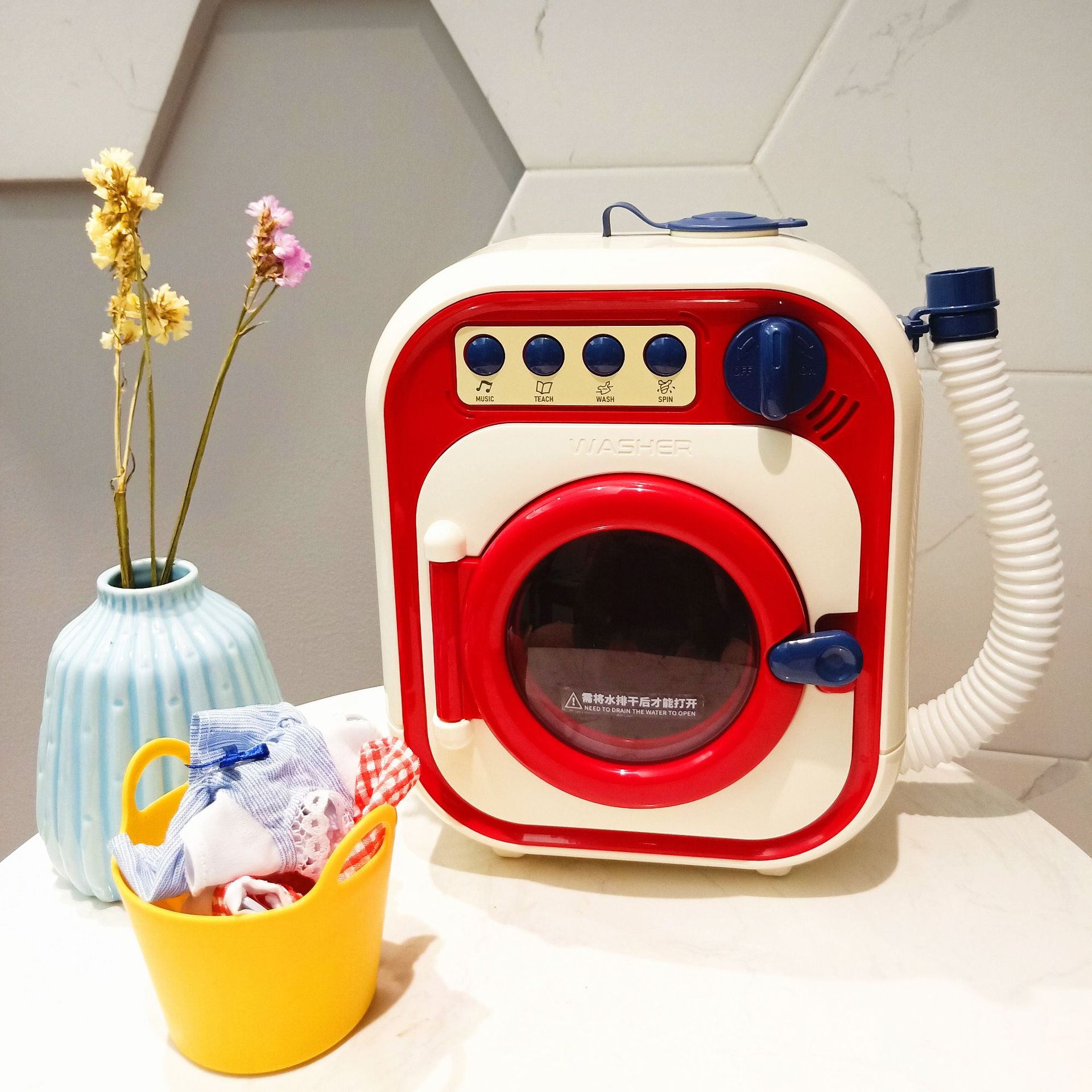 In 2020, a new type of girls' roller washing machine, toys and small household appliances for children can be rotated for washing and added with water
