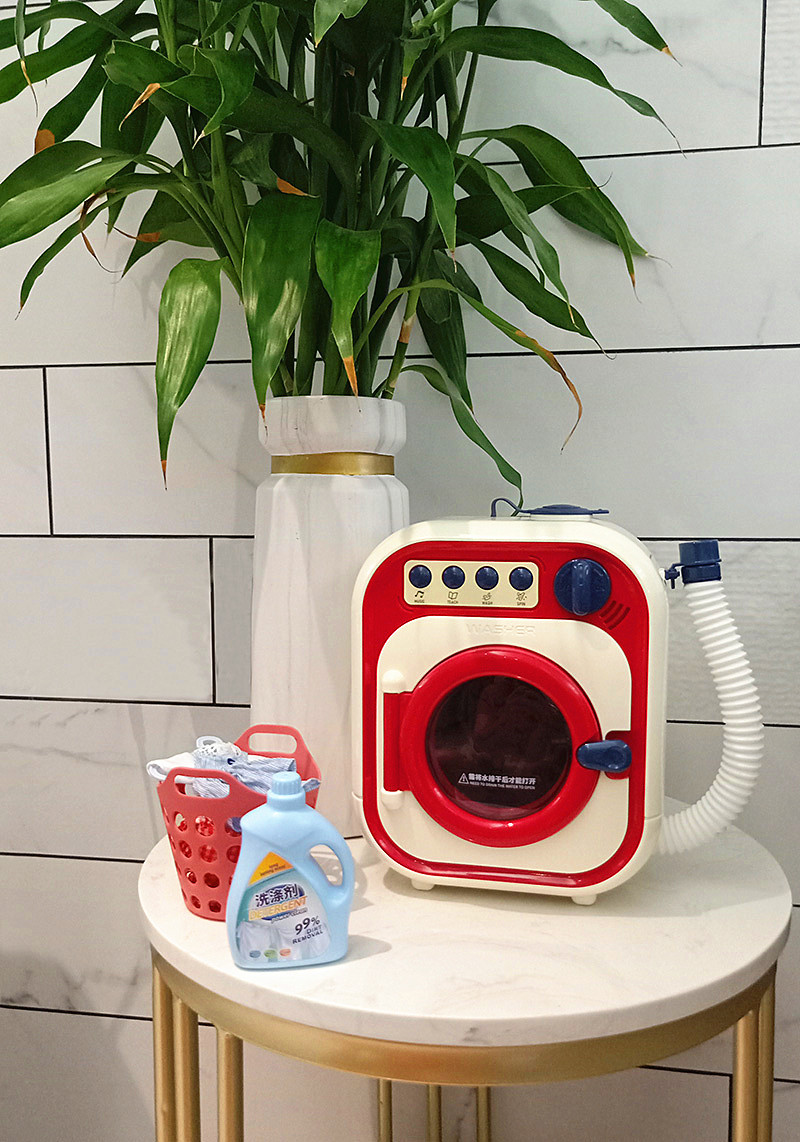 In 2020, a new type of girls' roller washing machine, toys and small household appliances for children can be rotated for washing and added with water