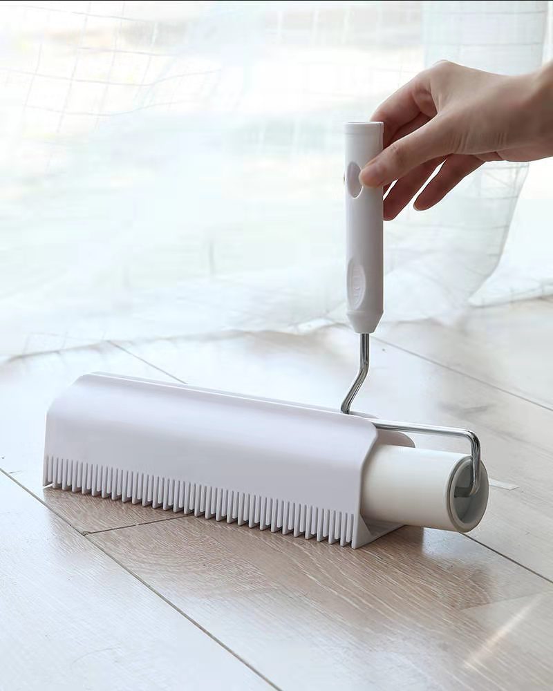 Long handle telescopic roller can tear type Copic mucilage stick paper Portable clothes cleaner Broom Mucilage Stick
