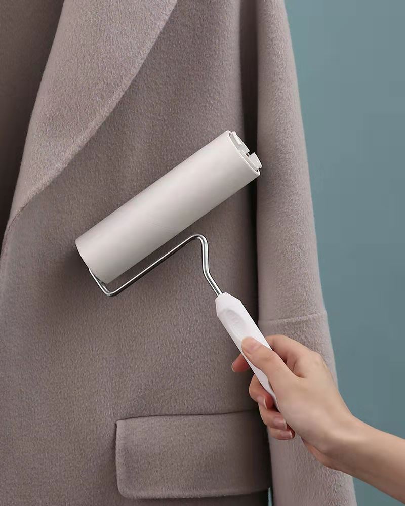 Long handle telescopic roller can tear type Copic mucilage stick paper Portable clothes cleaner Broom Mucilage Stick