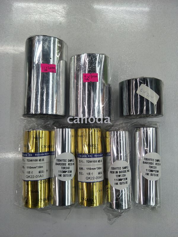 Chaoda 11cmx300m Domestic Wax-Based Ribbon Bar Code Printer Carbon Tape Labeling Machine Ribbon Chaoda 11cmx300m Domestic Wax-Based Ribbon Bar Code Printer Carbon Tape Labeling Machine Ribbon