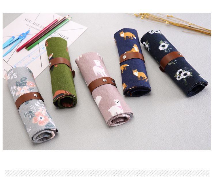 Japanese and Korean Partysu Creative Bandage Roller Shutter Pen Pouch, Pen Holder Multifunctional Makeup Brush Buggy Bag Japanese and Korean Partysu Creative Bandage Roller Shutter Pen Pouch, Pen Holder Multifunctional Makeup Brush Buggy Bag