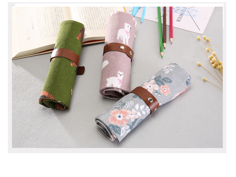 Japanese and Korean Partysu Creative Bandage Roller Shutter Pen Pouch, Pen Holder Multifunctional Makeup Brush Buggy Bag Japanese and Korean Partysu Creative Bandage Roller Shutter Pen Pouch, Pen Holder Multifunctional Makeup Brush Buggy Bag